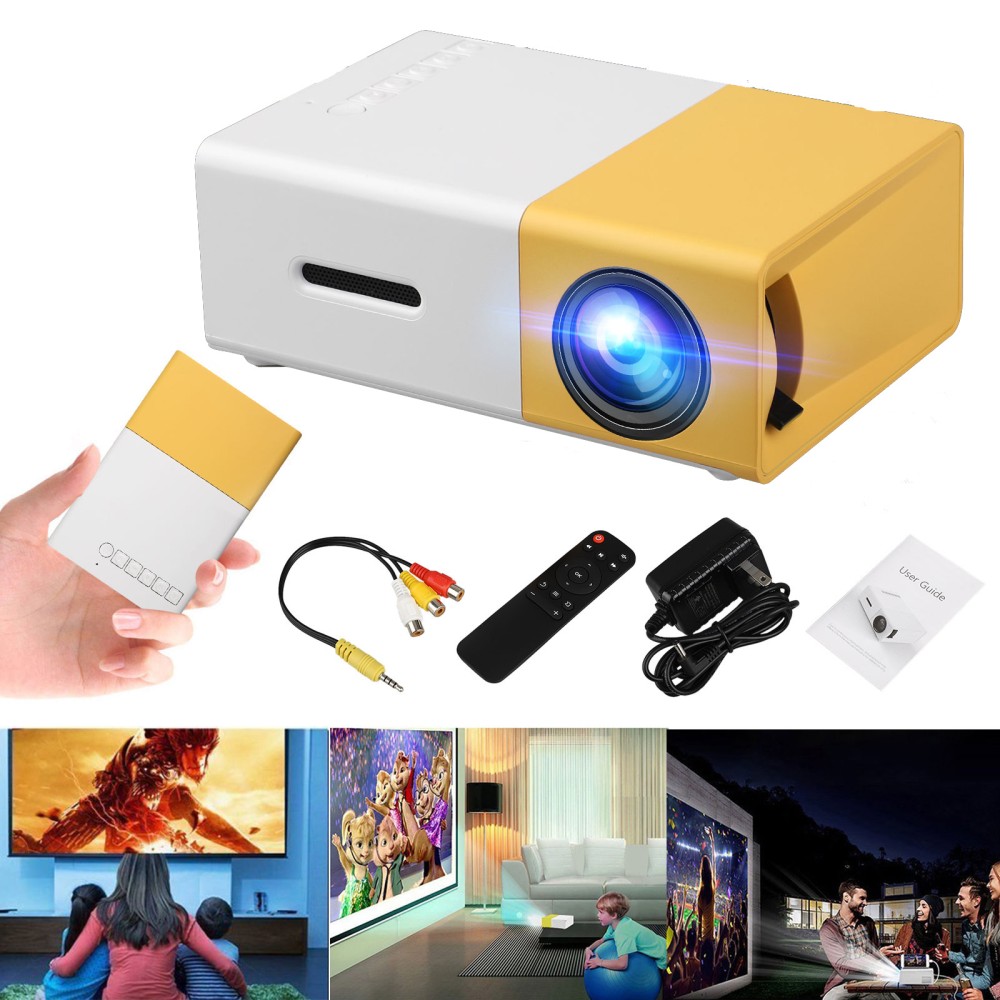Mini Projector, Meer Portable Pico Full Color LED LCD Video